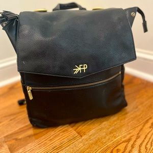 Freshly picked black diaper bag